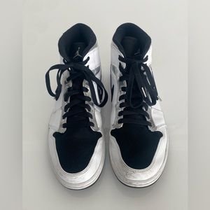 Nike Air Jordan leather high top sneakers